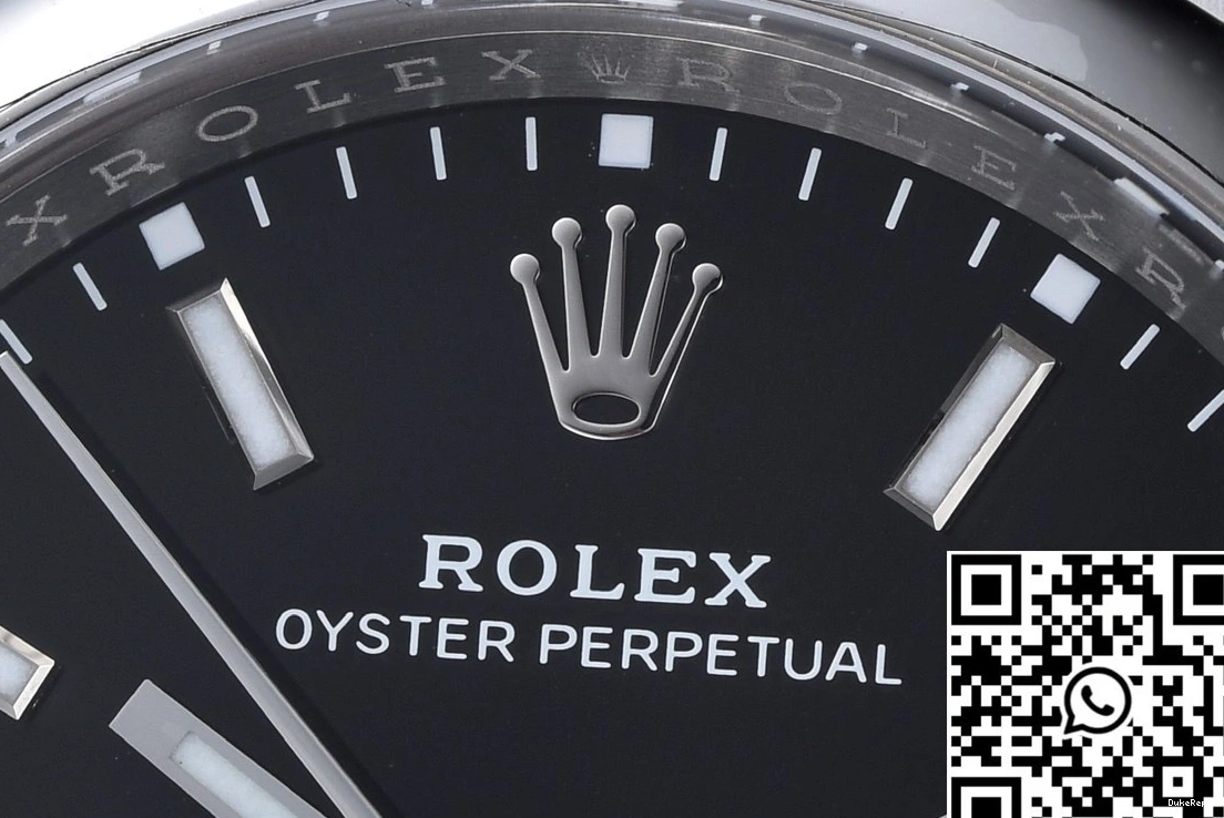 M124300-0002 41MM Factory Perpetual Oyster Rolex Black Clean Dial 0403